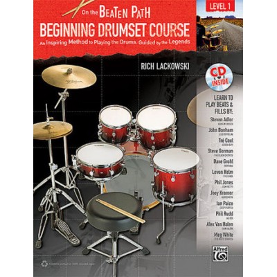 On The Beaten Path: Beginning Drumset Course  Book/CD